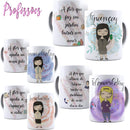 Pack Artes Vetores Caneca Profissões Cute + Bônus Em Dobro