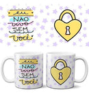 Pacote Artes Canecas Frases Coloridas Namorados Pandoca
