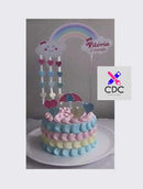 Arquivo Corte Silhouette Topos de Bolo chuva de amor nuvem