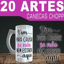 Pacote 20 Artes Canecas Chopp Cerveja Sublimação Mockups