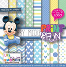 Kit Papel Digital Mickey Baby Azul