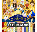 Kit Digital Bela E A Fera Completo Scrapbook Arquivo Png