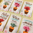 Card Com Florzinha Dia Das Mães - Arquivo Digital