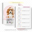 Kit Arquivos Encadernação Caderneta Saúde Cão Gato Pet Love