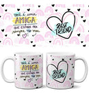 Estampas Frases Pandoca Amizades Amigos Sublimação Canecas