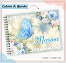 kit completo arquivo  pdf png encadernaçao sublimaçao -03- BORBOLETA