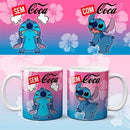 Estampas Canecas Com Café Sem Café Editáveis Mockups