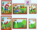 Arquivo Digital Volta as Aulas Etiqueta Escolar Super Mario