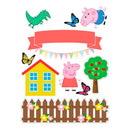 Topo Topper Decoração Bolo Aniversário Peppa Pig