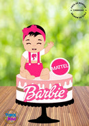 Arquivo De Corte Topo De Bolo Boneca Barbie 2