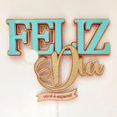 Arquivo De Corte Topo De Bolo - Topo Feliz Dia