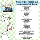 Kit Digital Flork Profissões Lt4 Completo Arquivo Png