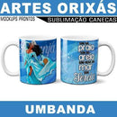 Artes Canecas Umbanda Orixás Editávies Sublimação Mockups
