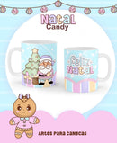 Kit Digital Natal Candy Arquivos Para Sublimação Em Png