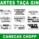 Estampas Taça Gin Copo Chopp Editáveis Canecas Sublimação