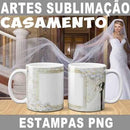 Artes Canecas Casamento Sublimação