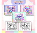 Arquivo Digital Livro De Colorir Stitch Menina