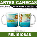 Estampas Canecas Religiosas Mockups Religião Corel Png