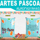 Pacote Artes Almofadinhas Páscoa Almofadas Chocolates Mockup