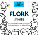 Pacote Vetores Flork Para Impressão Sublimação Arte Digital