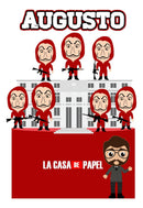 770 - Arquivo Digital Topo De Bolo La Casa De Papel Cute