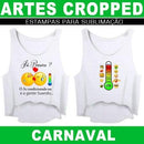 Artes Editáveis Cropped Carnaval Sublimação Corel