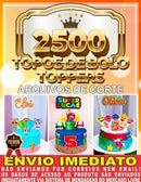 2500 Topos De Bolo Arquivos Silhouette 100% Editável