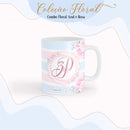 Agenda Floral Azul E Rosa - Arquivo Digital
