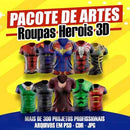 Artes Super Heróis Camisetas Sublimação Total Premium