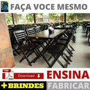 Como Fazer Mesa E Cadeira De Madeira Dobrável +3 Brindes Pd
