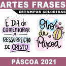 Estampas Frases Coloridas Páscoa Sublimação Mockups Pandoca