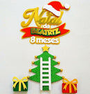 Arquivo De Corte Topo De Bolo Natal 170 Dxf, Svg E Pdf