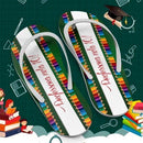 Estampas Sublimação Chinelos Sandálias Dia Dos Professores
