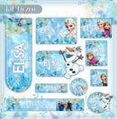 Arquivo Etiqueta Escolar Frozen 6 Studio, Pdf, Png