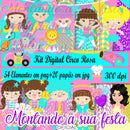 Kit Digital Circo Rosa