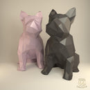 Bulldog Francés- Archivo Digital Papercraft Papel  Pdf
