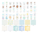 Kit Digital Circo Azul Aquarela