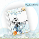 Encadernação Baby Panda No Espaço - Arquivo Digital