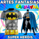 Estampas Carnaval Camisetas Fantasias Super Heróis Mockups