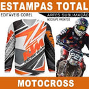 Camisetas Total Motocross Moto Artes Estampas Editáveis