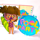 Kit Festa Só Um Bolinho Pool Party Menina - Arquivo Digital