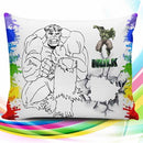 Pacote 25 Desenhos Artes Almofadas Colorir Png
