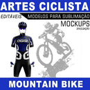 Estampas Mountain Bike Ciclista Sublimação Total Editáveis