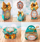 Arquivo De Corte Tiffany E Dourado -15 Anos Studio Pdf Png