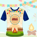 Estampas Festa Junina Camisetas Sublimação Total Editáveis