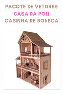 Casa Da Poli Vetor Corte Cnc Laser Router Plasma