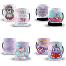 8 Artes Para Caneca Unicornio Engraçado Em Psd