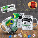 Kit 150 Estampas Artes Profissões Canecas Sublimação