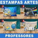 Estampas Professores Editáveis Canecas Almofadas Mockups