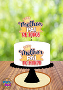 Arquivo De Corte Topo De Bolo Melhor Pai Do Mundo 01